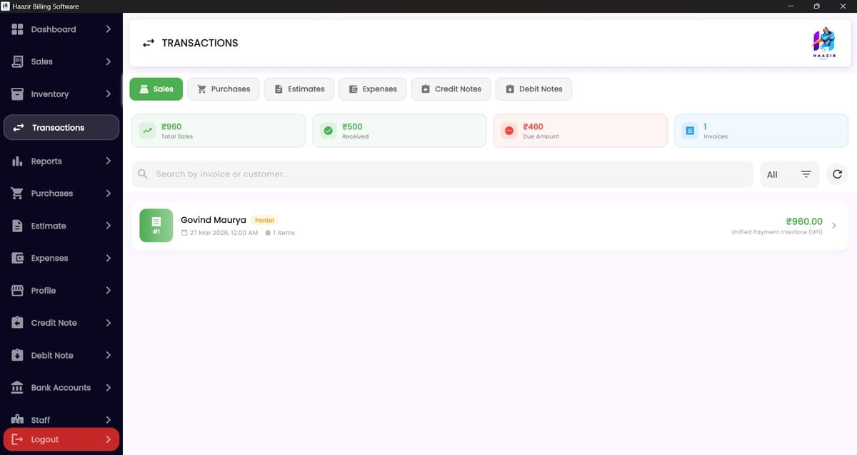 Haazir Billing — GST Billing & Inventory Platform screenshot 4
