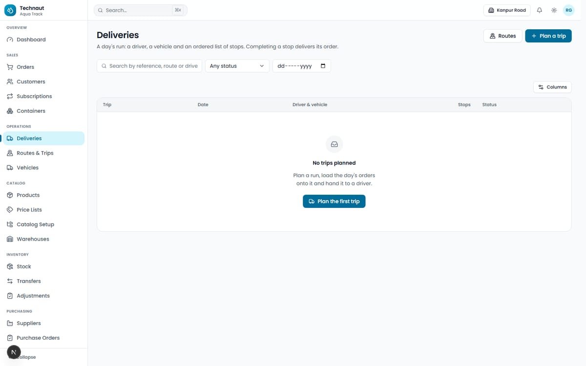 Technaut Aqua Track — Water Distribution SaaS screenshot 7