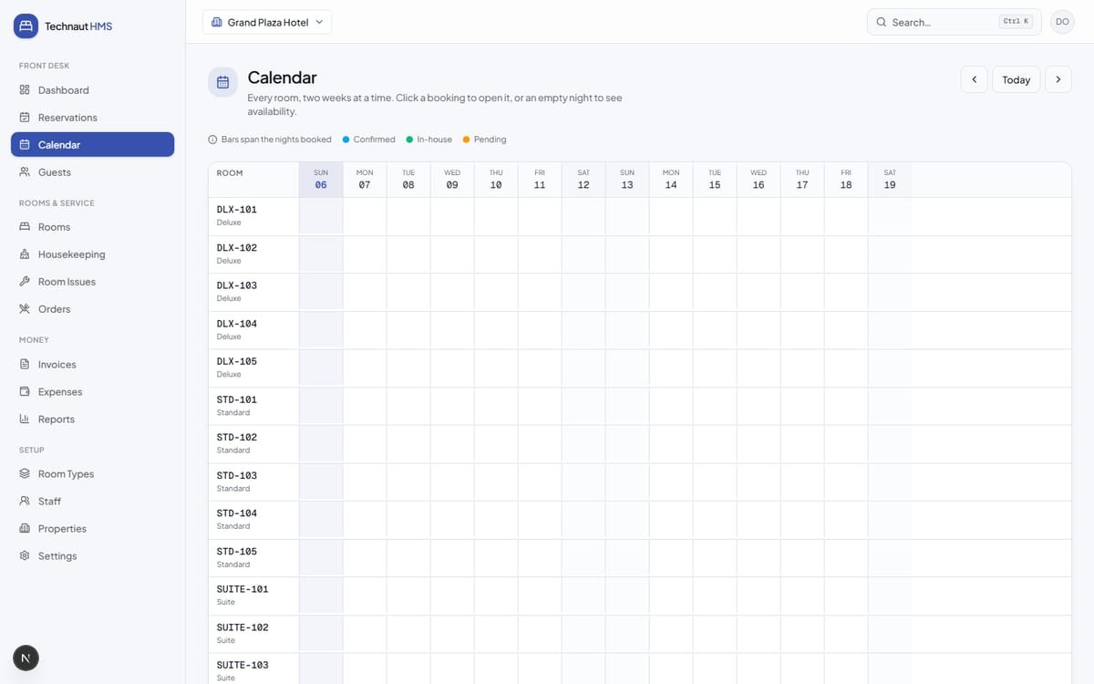Technaut HMS — Hotel Management System screenshot 3